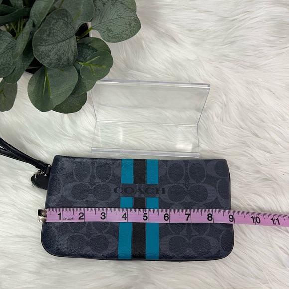 Coach Varsity Stripped large Wristlet - Picture 7 of 8